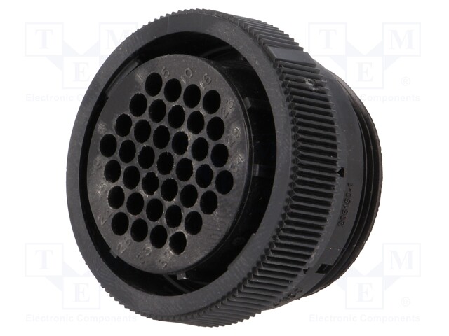 Plug; female; PIN: 37; w/o contacts; CPC Series 1; for cable