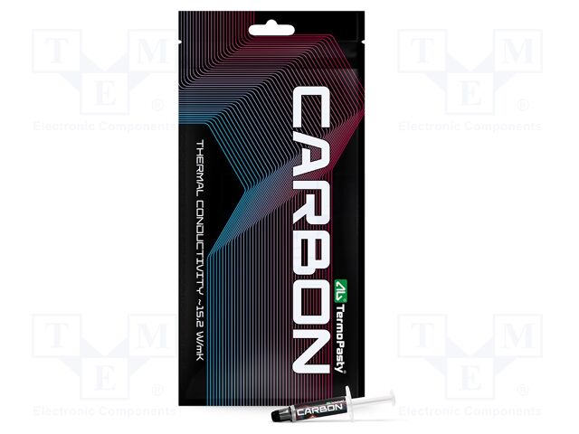 Heat transfer paste; grey; CARBON; 15.2W/mK; 1g