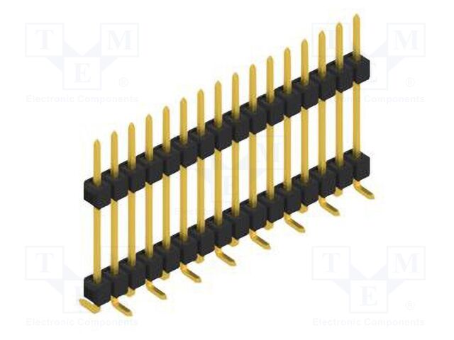 Connector: pin strips; pin header; male; PIN: 16; 2.54mm; SMT; 1x16