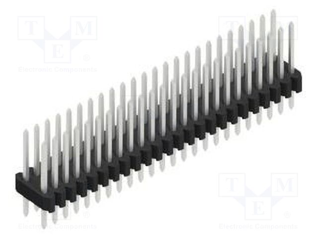Connector: pin strips; pin header; male; PIN: 48; 1.27mm; THT; 2x24