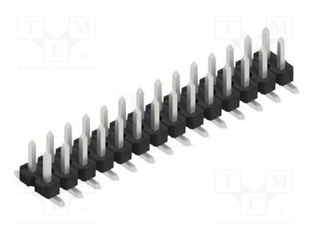 Connector: pin strips; pin header; male; PIN: 28; 2.54mm; SMT; 2x14