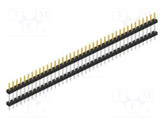 Connector: pin strips; pin header; male; PIN: 39; 2mm; THT; 1x39