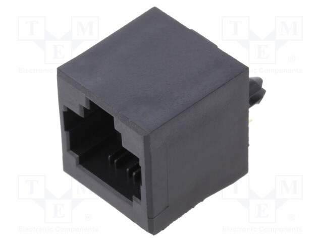 Socket; RJ45; PIN: 8; Cat: 5; Layout: 8p8c; THT; straight