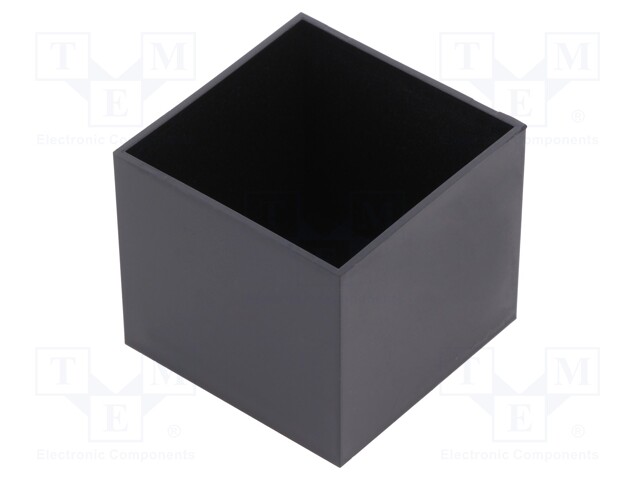 Enclosure: designed for potting; X: 46mm; Y: 46mm; Z: 40.5mm; ABS