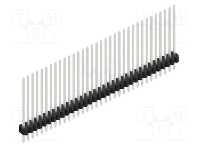 Connector: pin strips; pin header; male; PIN: 34; 1.27mm; THT; 1x34
