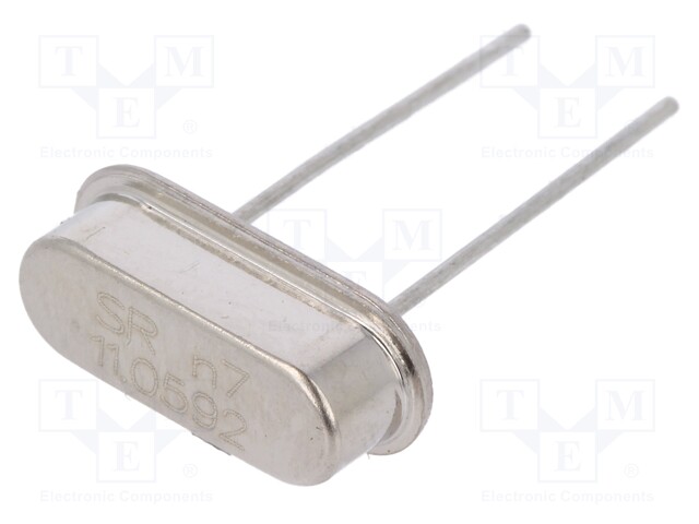 Resonator: quartz; 11.0592MHz; ±30ppm; 20pF; THT; HC49-S