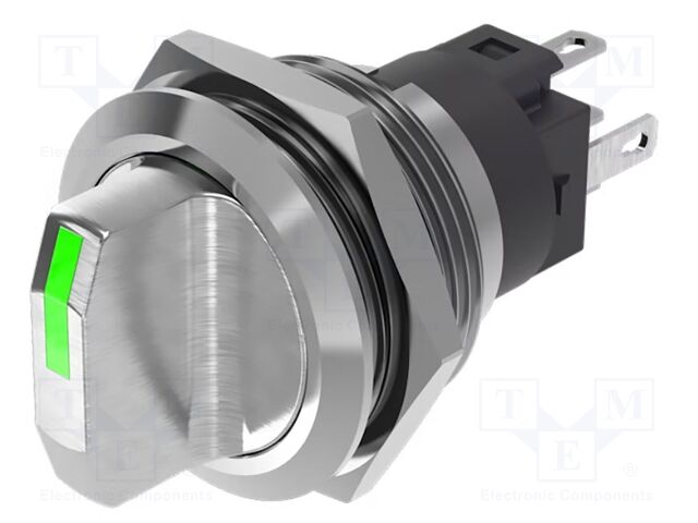 Switch: rotary; Pos: 2; SPDT; 0.5A/220VAC; 0.7A/24VDC; on panel