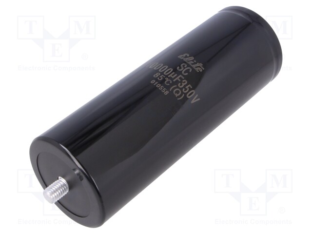 Capacitor: electrolytic; 10000uF; 350VDC; --10÷+30%; M5; 2000h