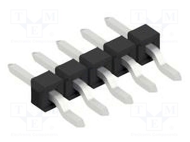 Connector: pin strips; pin header; male; PIN: 5; 2.54mm; SMT; 1x5