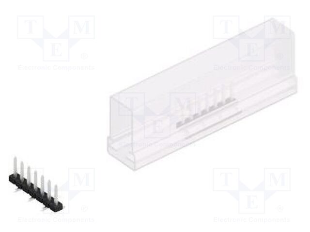 Connector: pin strips; pin header; male; PIN: 7; 2mm; SMT; 1x7; 100V