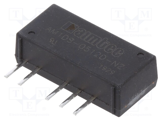 Converter: DC/DC; 1W; Uin: 4.5÷5.5V; Uout: 12VDC; Uout2: -12VDC; SIP7