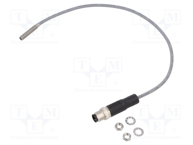 Sensor: inductive; Output conf: PNP / NC; 1mm; 10÷30VDC; M4; IP67