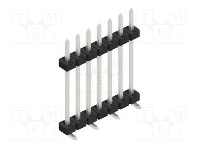 Connector: pin strips; pin header; male; PIN: 7; 2mm; SMT; 1x7; 100V