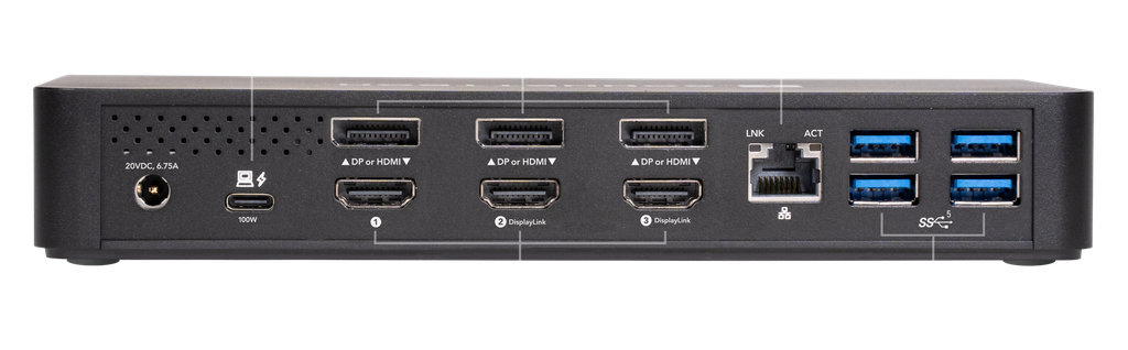 Echo 13 Triple 4K Display Dock for Thunderbolt Computers