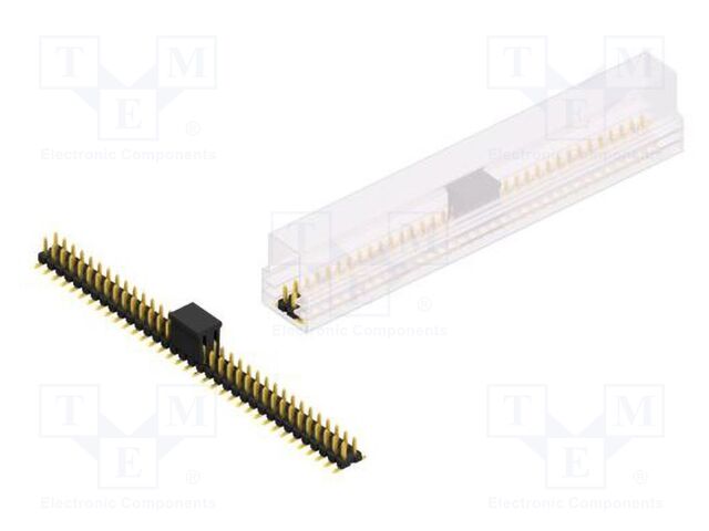 Connector: pin strips; pin header; male; PIN: 70; 2.54mm; SMT; 2x35