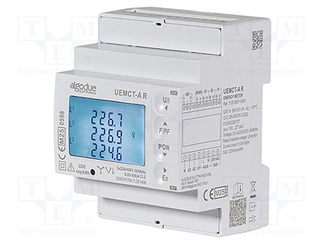 Counter; digital,mounting; for DIN rail mounting; three-phase