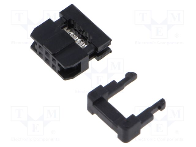 Plug; IDC; female; PIN: 6; IDC; for ribbon cable; 1mm; gold flash