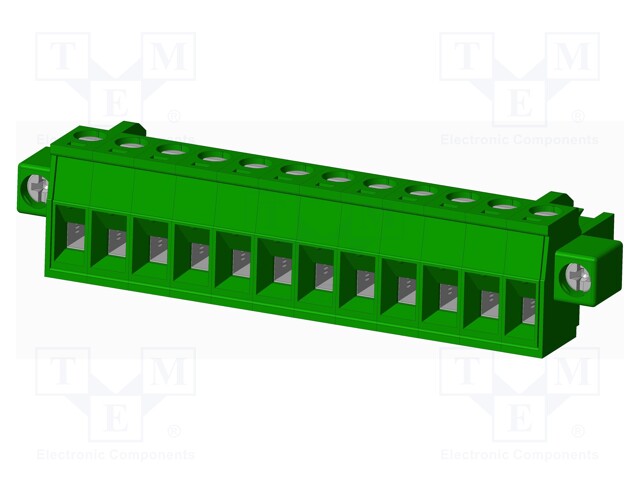 Connector: pluggable terminal block; plug; female; straight; 12A