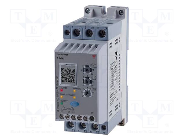 Module: soft-start; Usup: 220÷600VAC; DIN,on panel; 9kW; IP20; 12A