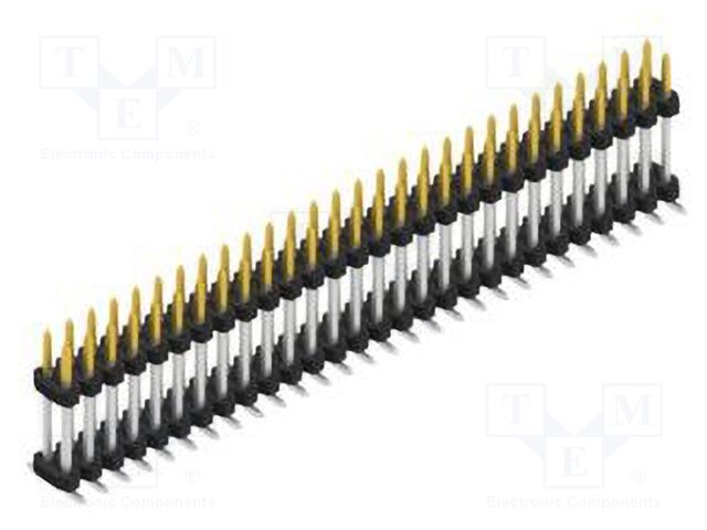 Connector: pin strips; pin header; male; PIN: 56; 2mm; SMT; 2x28