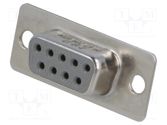 D-Sub; PIN: 9; plug; female; turned contacts; soldering