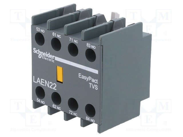 Auxiliary contacts; Series: EasyPact TVS; Leads: screw terminals