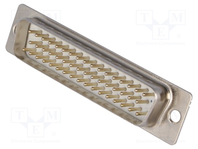 D-Sub; PIN: 50; socket; male; straight; THT; gold-plated