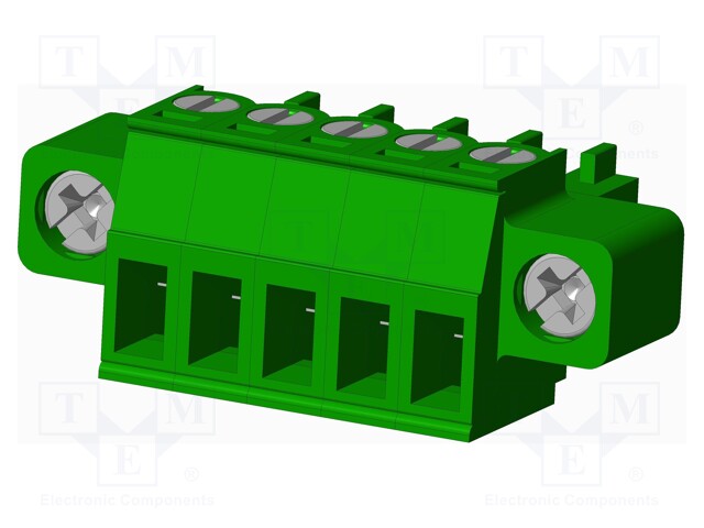Connector: pluggable terminal block; plug; female; straight; 10A