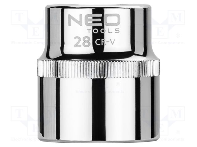 Socket; 6-angles,socket spanner; HEX 28mm; 1/2"