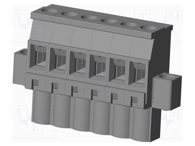 Connector: pluggable terminal block; plug; female; angled 90°