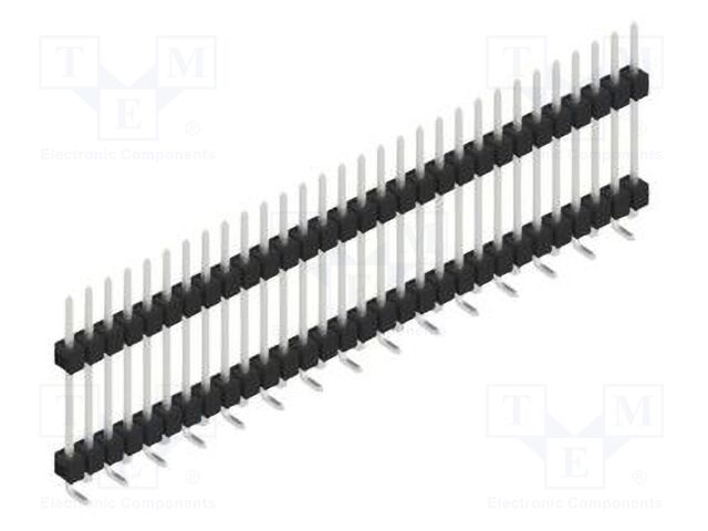 Connector: pin strips; pin header; male; PIN: 30; 2.54mm; SMT; 1x30