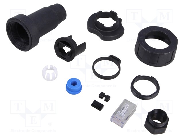 Plug; RJ45; Buccaneer Ethernet; PIN: 8; Contacts: phosphor bronze