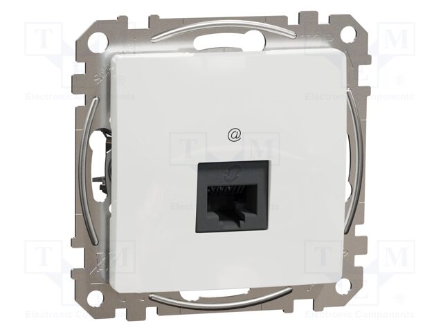 Data socket; IP20; plaster embedded,in mounting box; white