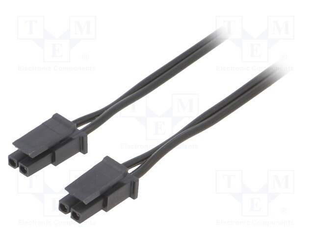 Cable; Micro-Fit 3.0; cables,female; PIN: 2; 0.4m; 4A; TLYp; 0.35mm2
