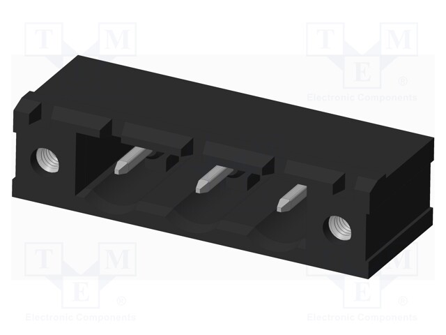 Connector: pluggable terminal block; socket; male; on PCBs