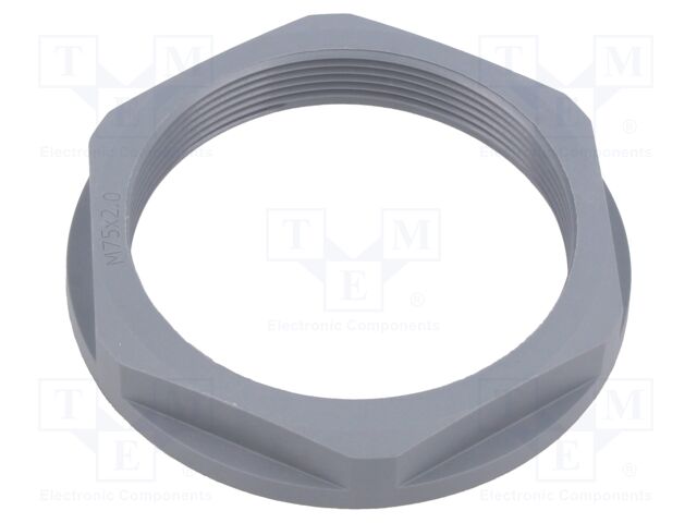 Nut; M75; polyamide; 85mm; grey; Thread: metric; Pitch: 2; Entrelec
