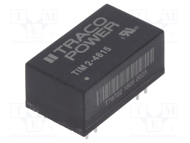 Converter: DC/DC; 2W; Uin: 36÷75V; 24VDC; Iout: 83mA; DIP16; 7g; OUT: 1