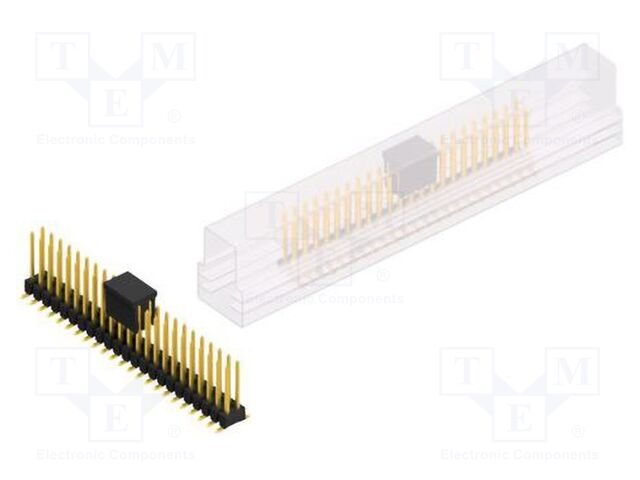 Connector: pin strips; pin header; male; PIN: 46; 2.54mm; SMT; 2x23
