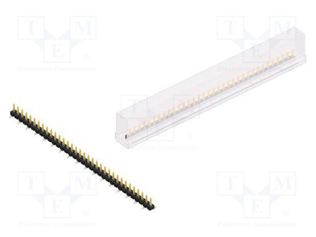Connector: pin strips; pin header; male; PIN: 34; 2.54mm; SMT; 1x34
