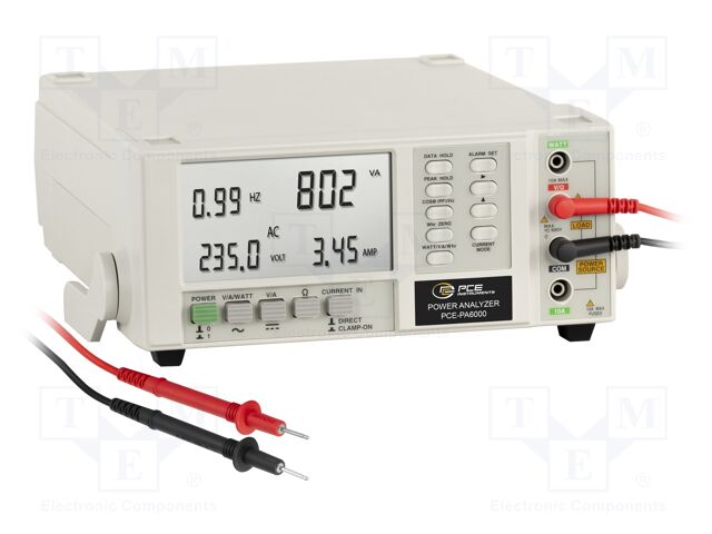 Benchtop multimeter; LCD; VDC: 100uV÷600mV; VAC: 0÷600V; 10÷999Hz