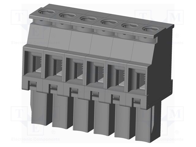 Connector: pluggable terminal block; plug; female; angled 90°