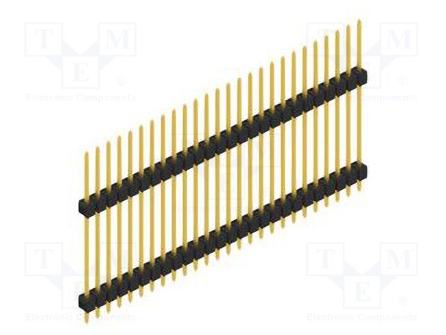 Connector: pin strips; pin header; male; PIN: 26; 2.54mm; THT; 1x26