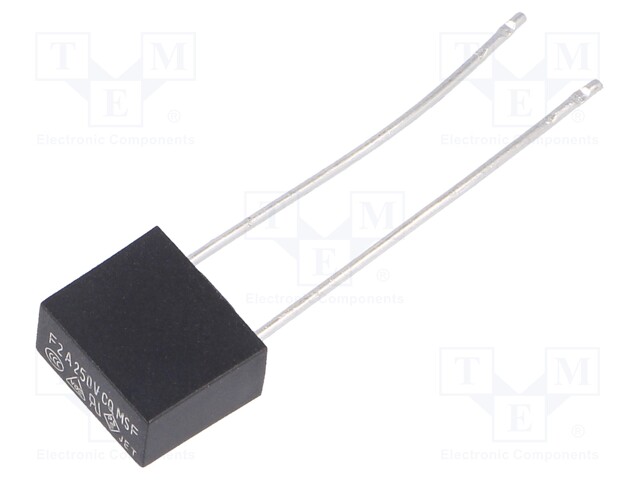 Fuse: fuse; 2A; 250VAC; 8,35x4,3x7,7mm; MSF