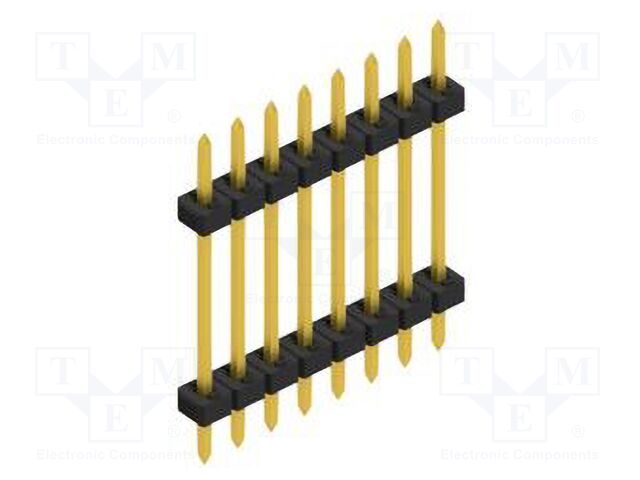Connector: pin strips; pin header; male; PIN: 8; 2mm; THT; 1x8; 100V
