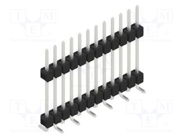 Connector: pin strips; pin header; male; PIN: 12; 2.54mm; SMT; 1x12