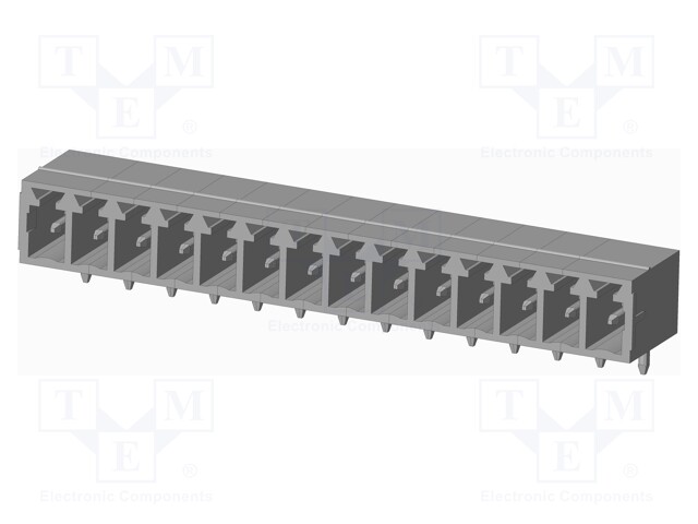 Connector: pluggable terminal block; socket; male; on PCBs