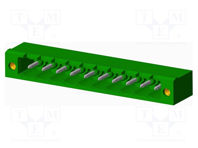 Connector: pluggable terminal block; socket; male; angled 90°
