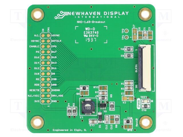 Extension module; 60x60x3.6mm; 2x13; Interface: serial