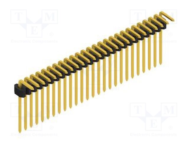 Connector: pin strips; pin header; male; PIN: 26; 1.27mm; THT; 1x26