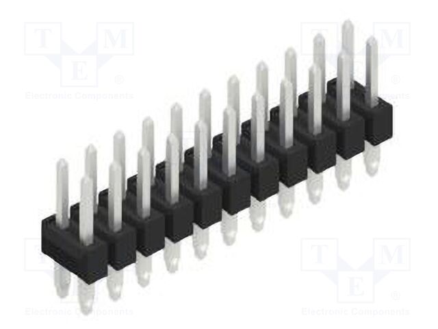 Connector: pin strips; pin header; male; PIN: 22; 2.54mm; THT; 2x11